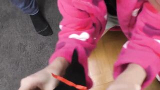 Tiffany Tatum jizzed on her ass after hardcore doggystyle