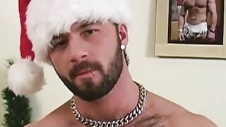 Tattooed stallion Pascal masturbates his big throbbing cock