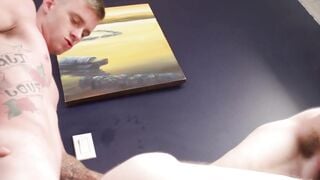 Fit gay impales his partner on a hard dick for rawpounding