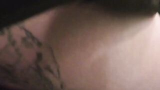 Old amateur does FFM 3 way inside the toilet