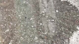 Japanese angels taped peeing out in the open spots