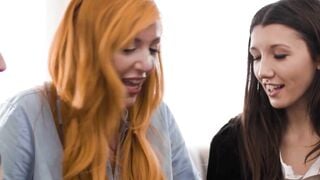 GIRLSWAY - milf Babysitter Lauren Phillips Wants Barely Legal Neighbor Lily Larimar  Maya Woulfes Pussies