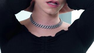 HETEROFLEXIBLE - Slutty Femboy Into High Heels Jordan Lake Gets Rough Facefucked By Manuel Skye FACIAL