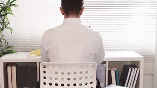 HETEROFLEXIBLE - Pervert Voyeur Zario Travezz  His Coworker Are Disciplined By Boss Dakota Payne