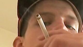 The cocksucking and chain smoking session with Twink