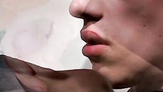 Smoking stud pleases partners sexual desire with cocksucking