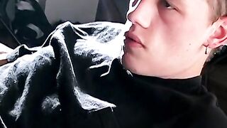 Smoking stud pleases partners sexual desire with cocksucking
