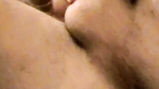 Taking heavy cum when smoking a high level of fucking