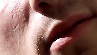 Horny twink smoke addict loves a threesome fucking