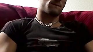 Horny twink smoke addict loves a threesome fucking