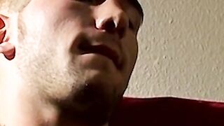 Horny twink smoke addict loves a threesome fucking