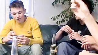 twinks smoking and drinking get horny and fuck each other