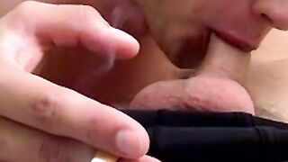 Attractive twink stepson loves riding daddy and doing anal
