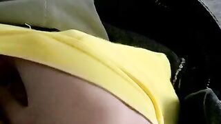 Smoking Twink caresses his cock in an exciting manner