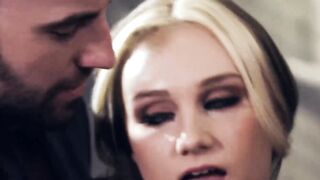 Cock hungry teen moans during passionate double penetration