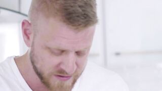 Horny twink deepthroats ginger big cock daddy before fucking