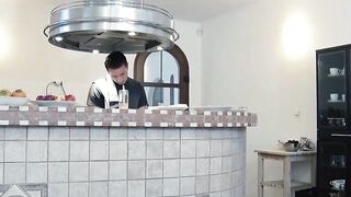 Little blonde Aby Action fucks the house servant