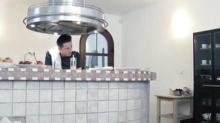 Little blonde Aby Action fucks the house servant