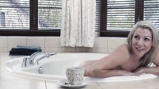 Little blonde Aby Action fucks the house servant