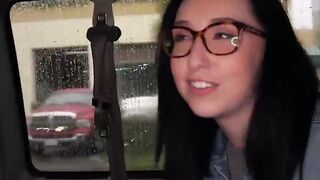 BangbrosPassword.com - Scarlett gets her pussy banged in the city bus by a stranger