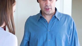 StrokingFamily.com - A stepdaughter blackmails her step daddy to fuck her silly