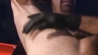 Four guys going at it full blast demolishing, groaning, deep fisting, stretching, the