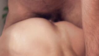 Handsome Nathan B jerks his dick while Alex B hungrily eats his ass during their Chri