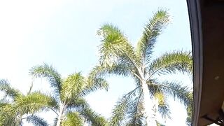 Sex at the pool with a beautiful young woman inside a bikini