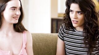 GIRLSWAY - Caring PAWG milf Siri Dahl Surprises Step-Daughter Hazel Moore With Her Former Babysitters
