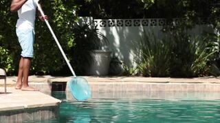 BBC poool guy banging this hot rich spoiled teen Kami Kari