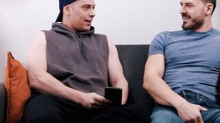 HETEROFLEXIBLE - Jock Flavian Dusk CREAMPIES Heterosexual Buddy Felix Trainor During Pegging Training
