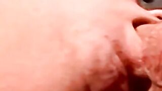 Inked marine blown by mature homo during stroking session