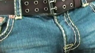 Muscular masked stud jerks off his cock for some money