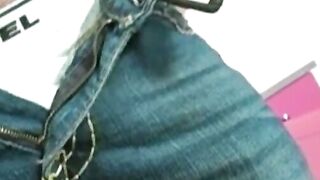 Muscular masked stud jerks off his cock for some money