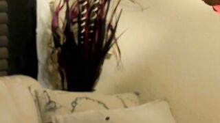 Exotic twink Malachy Luciano fucks dildo and fleshlight solo