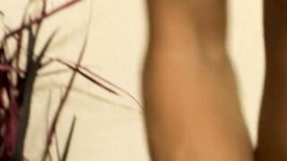 Exotic twink Malachy Luciano fucks dildo and fleshlight solo