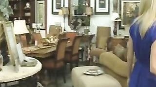 Monique Alexander fucking into the couch with her slender Bimbo two