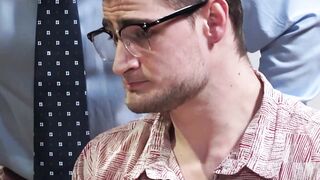 Tattoed stud pounding guys hole after rimming and sucking