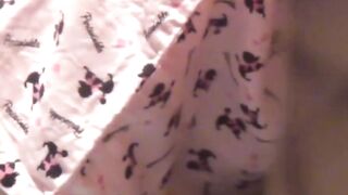 Japanese babe in pajamas fingers pussy in hot solo
