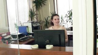 Booty fucked inside the office with the secretary Stunning Cat