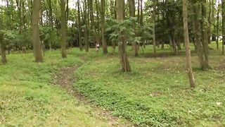 Emaciated 19 yo offers free sex into the forest