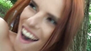 Emaciated 19 yo offers free sex into the forest