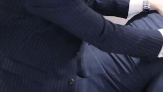 Executives enjoy sloppy blowjob before a rough analfucking