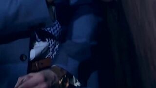Classy hunk sucks a gloryhole cock before being hammered