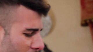 Office worker gives sloppy fellatio and hot anal sex