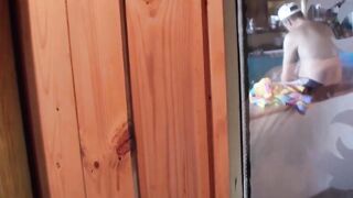 Foreign plowed with blonde Leona Korenova into the locker room