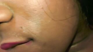 Ebony amateur Josy African does sex casting
