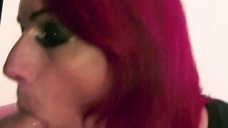 First porn casting for the red head mom
