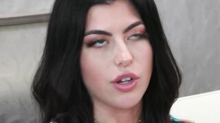 TS Kasey Kei and stunning cisgirl Gal Ritchie getting interviewed before pussy plowin