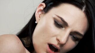 EuroBabes21.com - Euro babe Leanne Lace doggystyle banged after a deepthroat blowjob